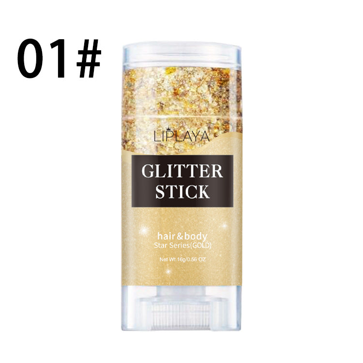 Sequins Stick Three-color Magic Eye Shadow Convenient