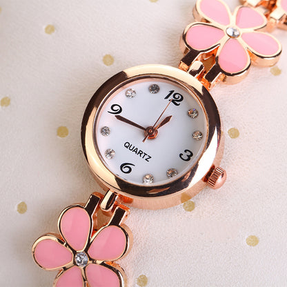 Luxury Casual Fashion Bracelet Flower Strap Watch