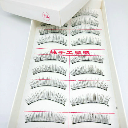 Handmade cotton thread stalk simulation false eyelashes