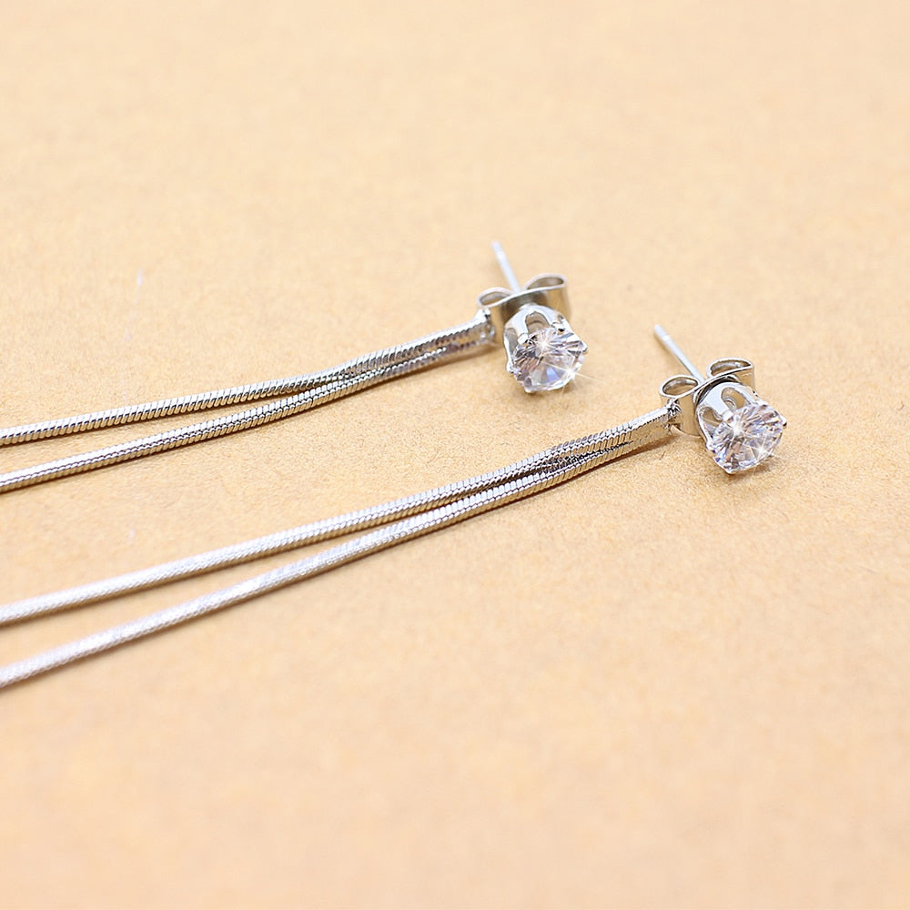 Long earrings female tassel earrings