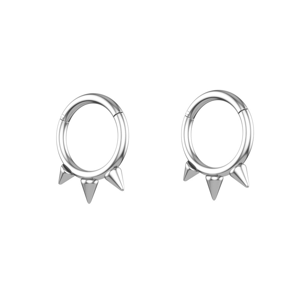 Stainless steel zircon nose ring