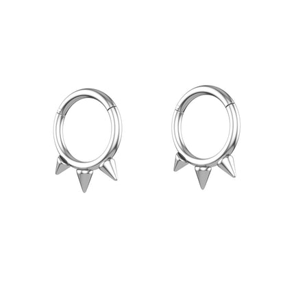 Stainless steel zircon nose ring