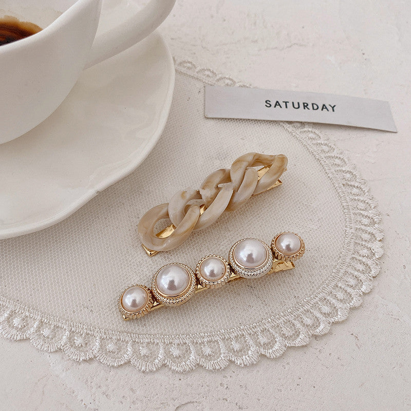 Korean Wild Chain Pearl Hairpin Combination