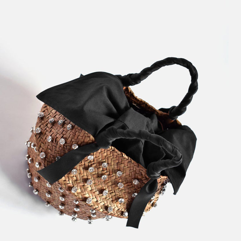 Hand-stitched holiday clutch