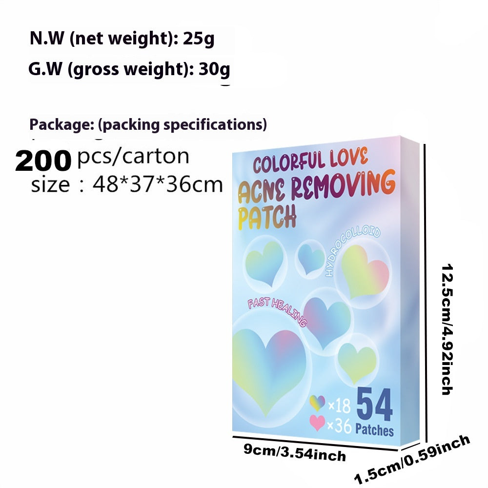 Hydrocolloid Love Artificial Skin Cover Acne Patch