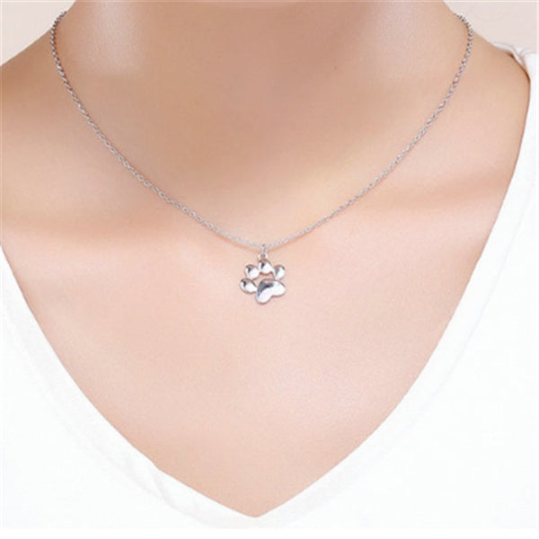 Footprint necklace