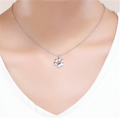 Footprint necklace