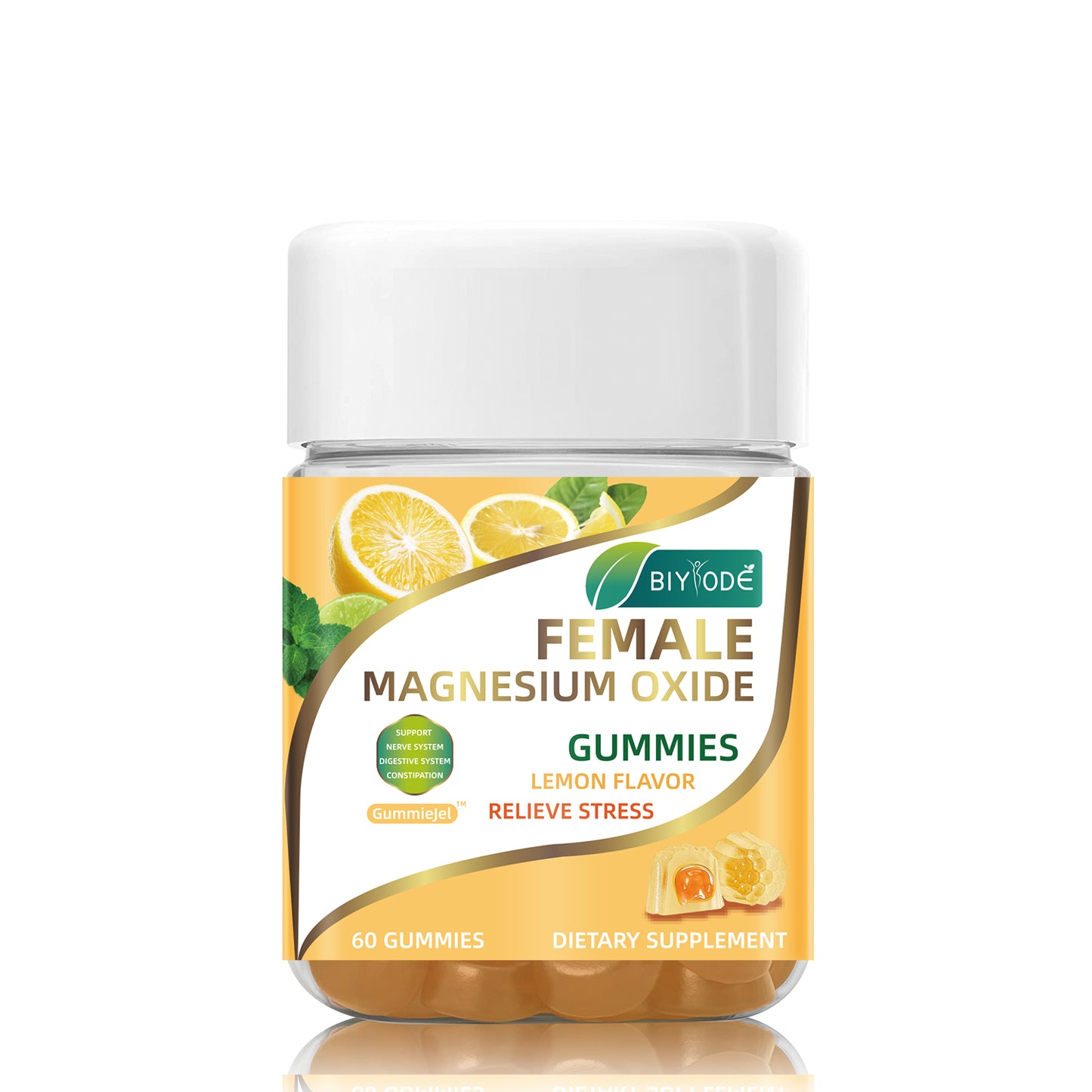 OEM ODM Custom Magnesium Oxide Gummies Supplement Gummiegel For Daily Stress Relief Support
