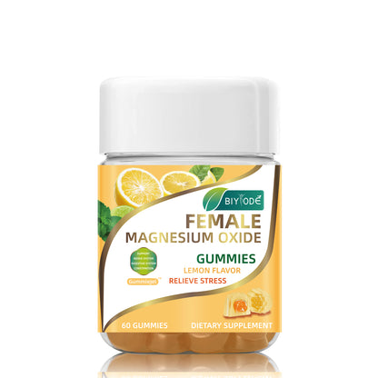 OEM ODM Custom Magnesium Oxide Gummies Supplement Gummiegel For Daily Stress Relief Support