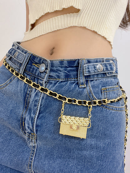 Xiao Xiang Feng Metal Chain Waist Chain With Sweater Skirt Decoration Waist
