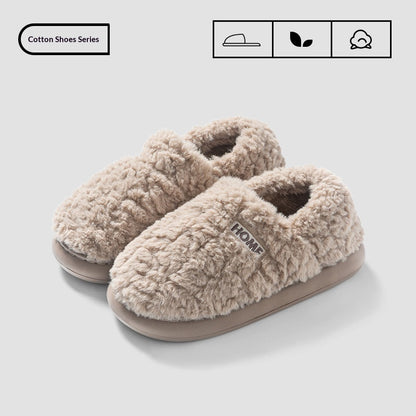 Indoor Home Warm And Anti-slip Cotton Slippers For Men