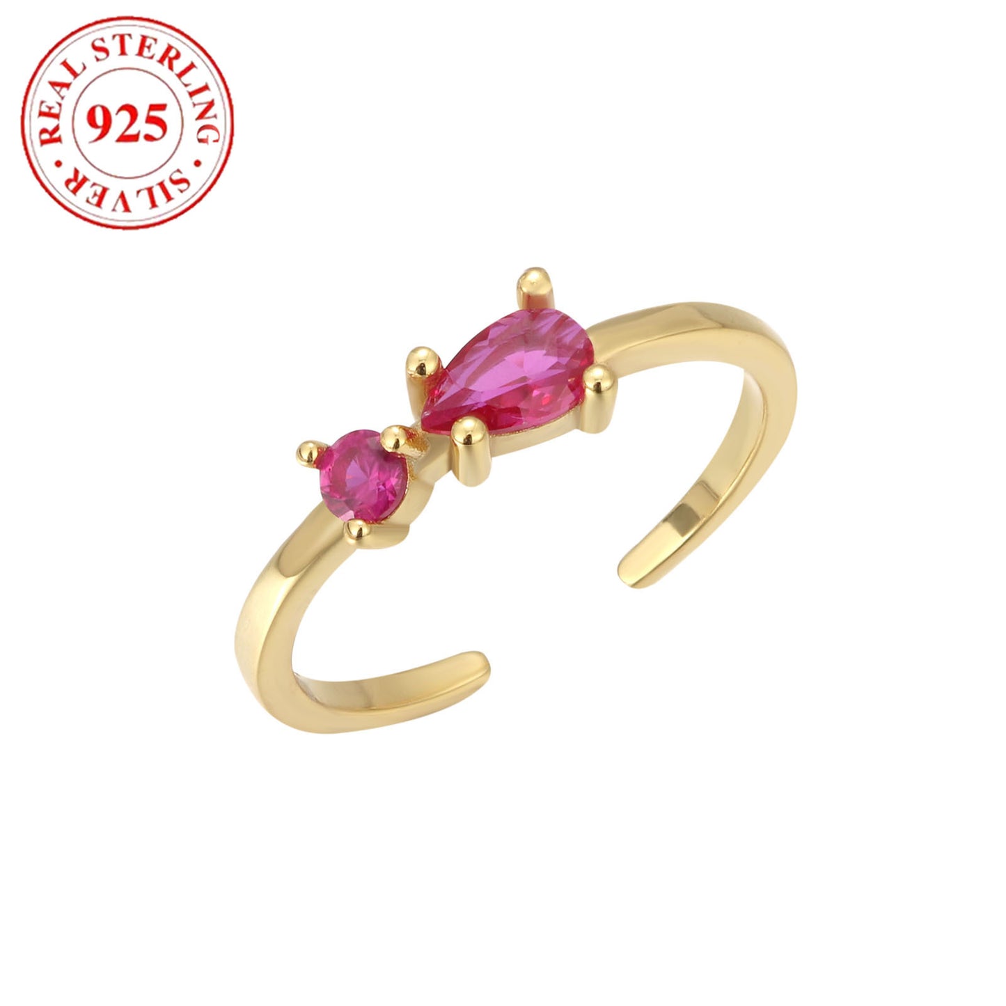 Foot Little Finger Toe Ring S925 Sterling Silver With Shiny Diamond
