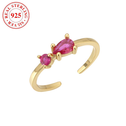 Foot Little Finger Toe Ring S925 Sterling Silver With Shiny Diamond