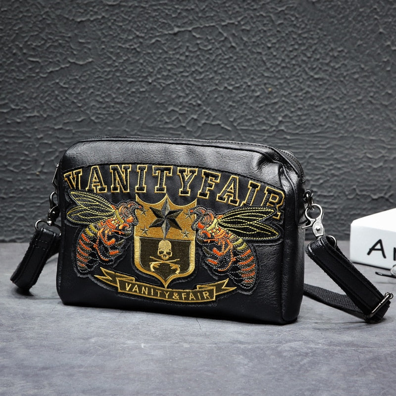 Men's bag embroidered pattern clutch