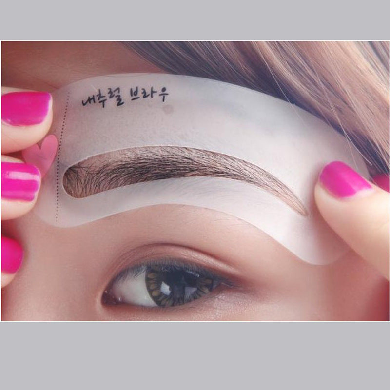 PVC Thrush Card Eyebrow Shape Mold Eyebrow Measurer Eyebrow Tools Eyebrow Aids Eyebrow Artifacts Eyebrow Stickers