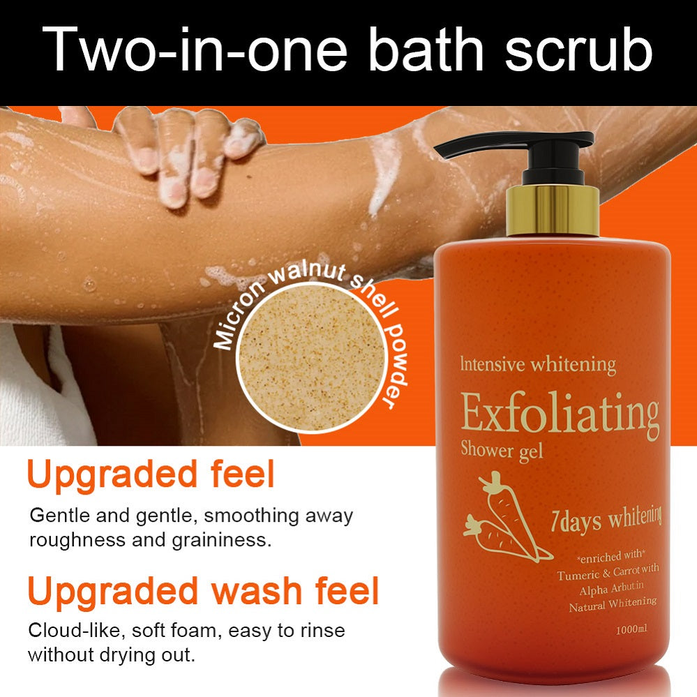 7 Days Exfoliating Body Wash Whitening Shower Gel Body Wash Shampoo