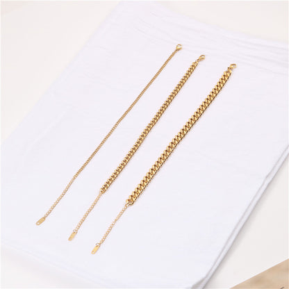 Thick chain anklet women