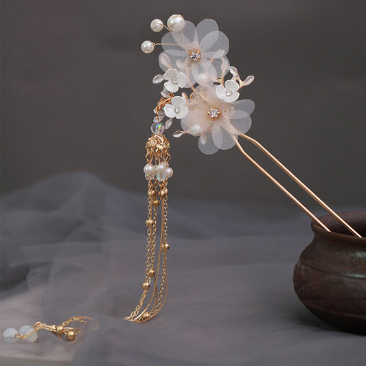 Tassel pearl hairpin