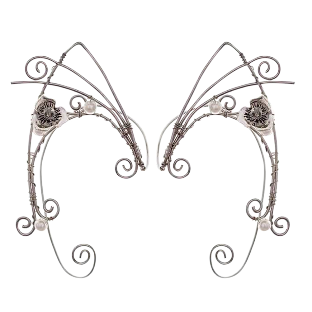 Women's Vintage Pure Handmade Ear Clip Earrings