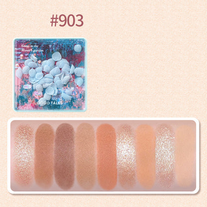 Fashion Simple Matte Pearl Glitter Eyeshadow Palette