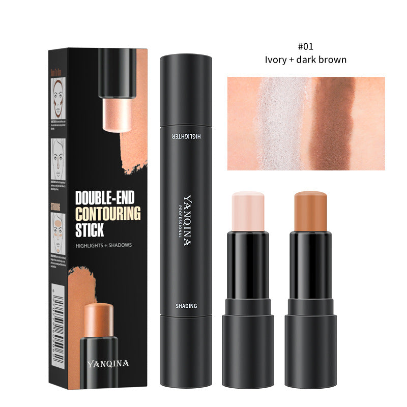 Highlight Shadow Stereo V Face Brightening Nose Bridge Repair Double Head Concealer