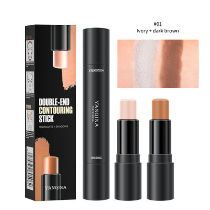 Highlight Shadow Stereo V Face Brightening Nose Bridge Repair Double Head Concealer