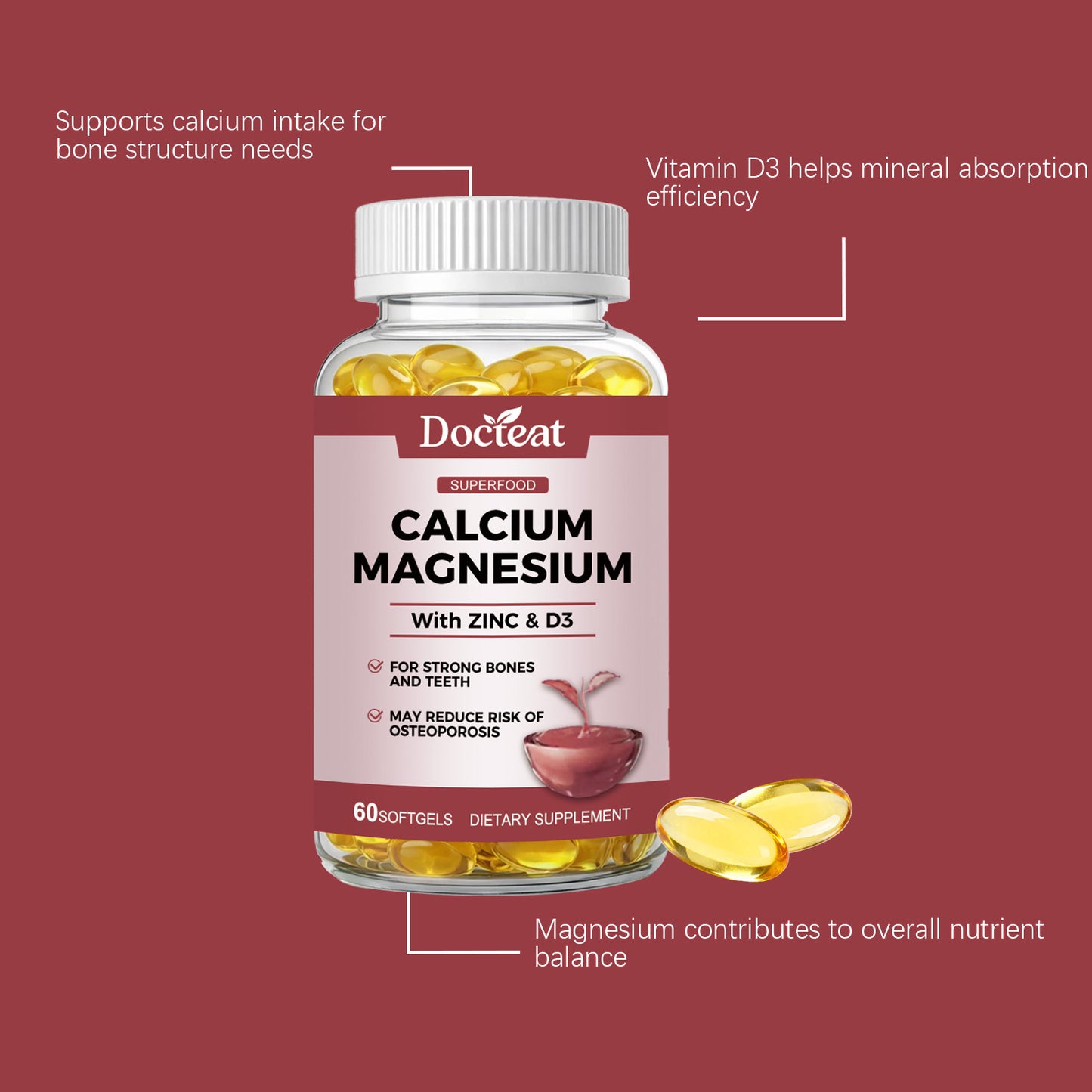 Gentle care to support joint and bone health with these capsules
