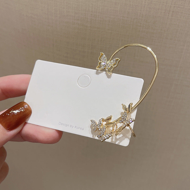 A Two-wear Type Ear Bone Clip Ear Hook Earrings