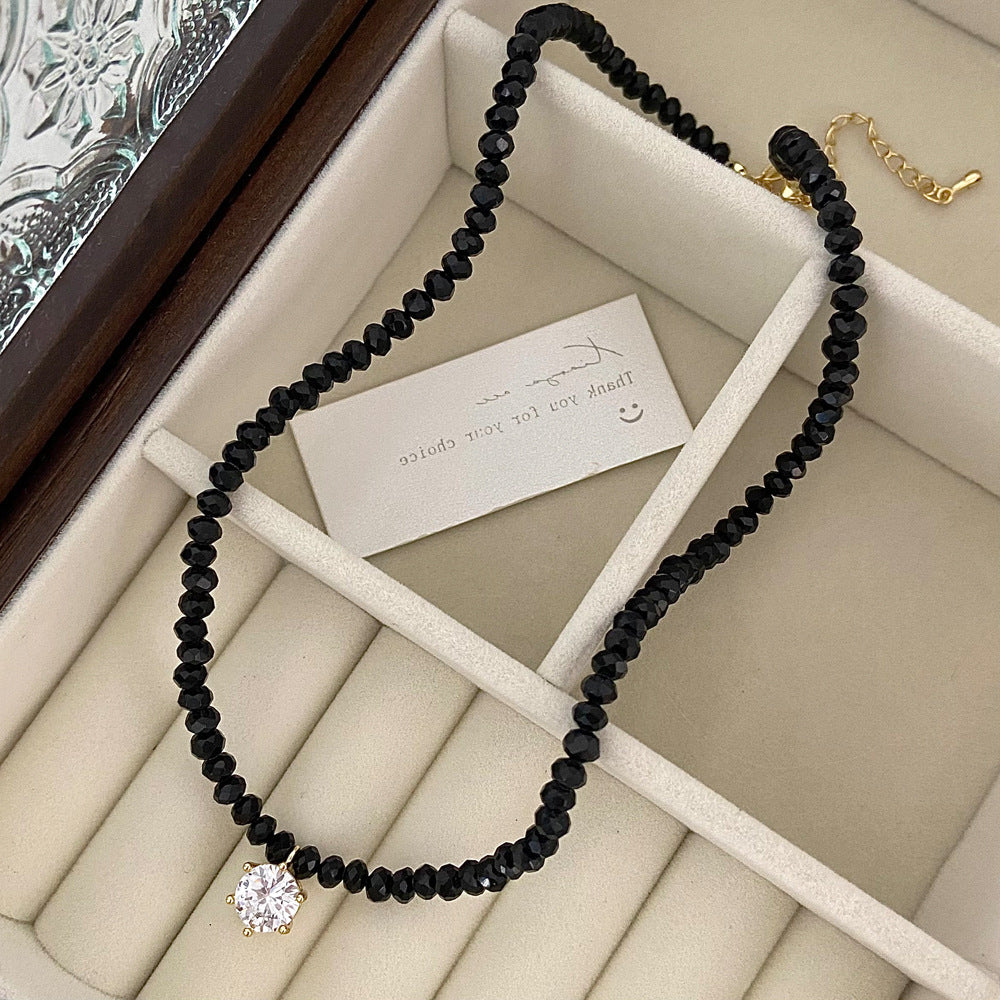 Fashion Simple Zircon Pearl Necklace For Women