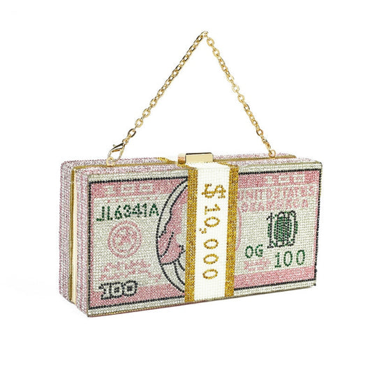 Dollar clutch messenger bag