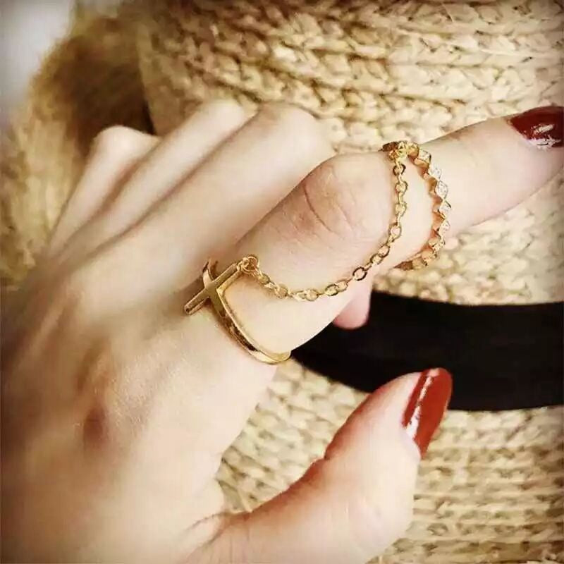 Cross chain ring