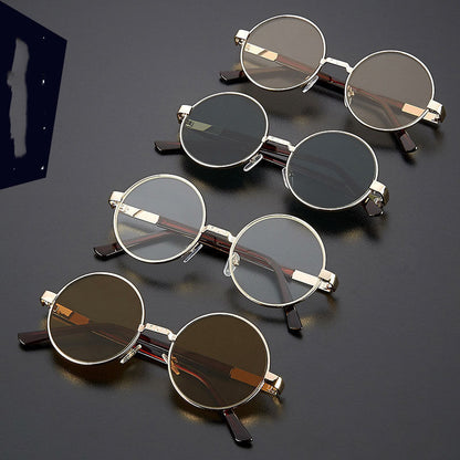 Crystal Flat Glasses Unpredictable Male Round Stone Mirror Female Eye-catching Eye Care