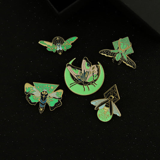 Personalized Versatile Brooch Pin Painted Badge