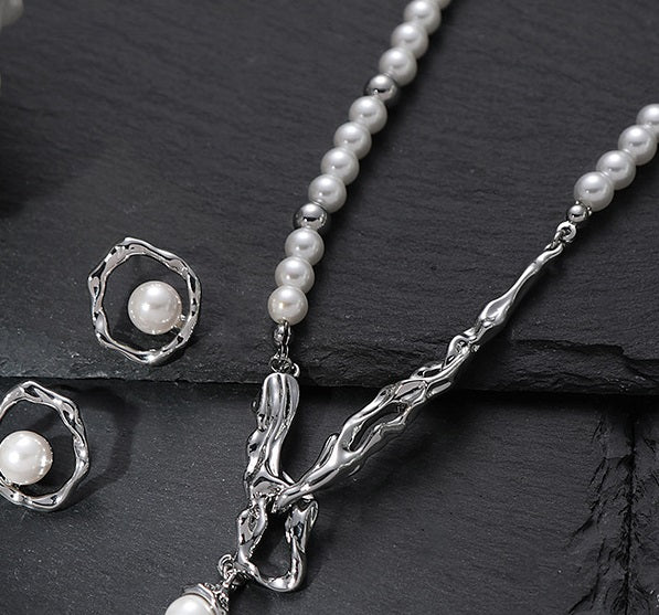 New Lava Irregular Pearl Necklace For Women