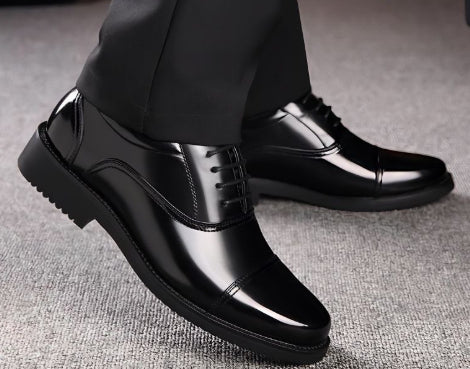 Genuine Leather Three-joint Men's Business Casual Formal Wear Leather Shoes