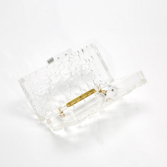 Acrylic transparent clutch