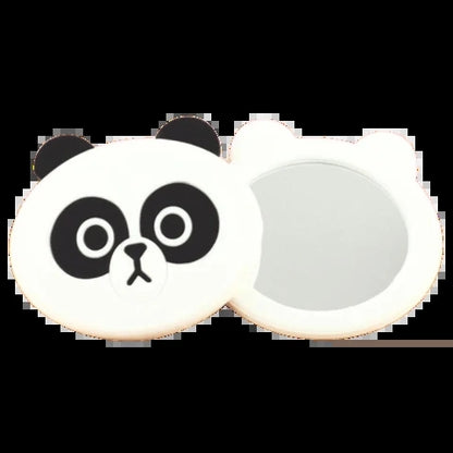 Cute bear with small mirror makeup mirror