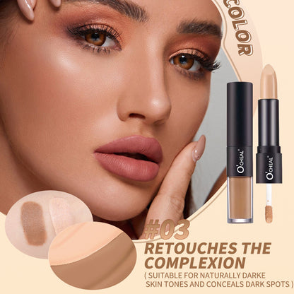 Liquid Concealer Double-headed Contour Stick Three-dimensional Face Brightening