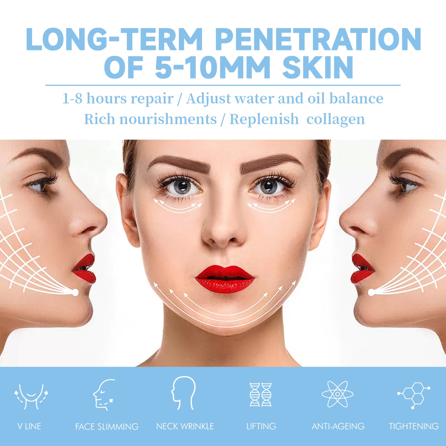 Small Face Shaping Ear Hanging V-face Lifting Facial Mask