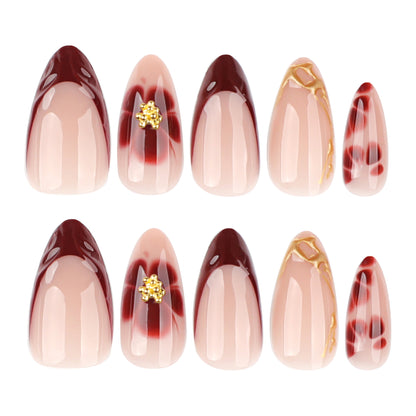 3D Wearable Nail Petals Flower Manicure Fake Nails
