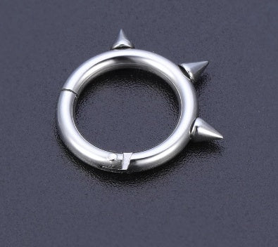 Stainless steel zircon nose ring