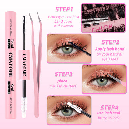 Segment Single Cluster DIY False Eyelashes Extension Suit