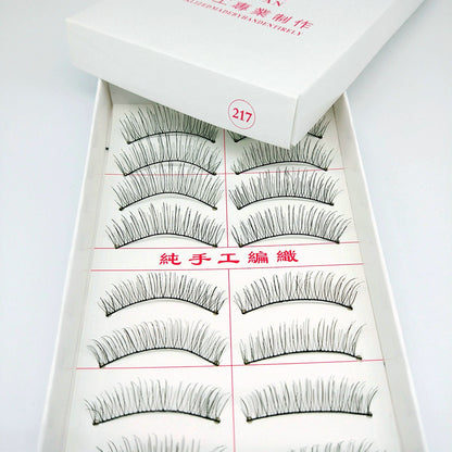 Handmade cotton thread stalk simulation false eyelashes