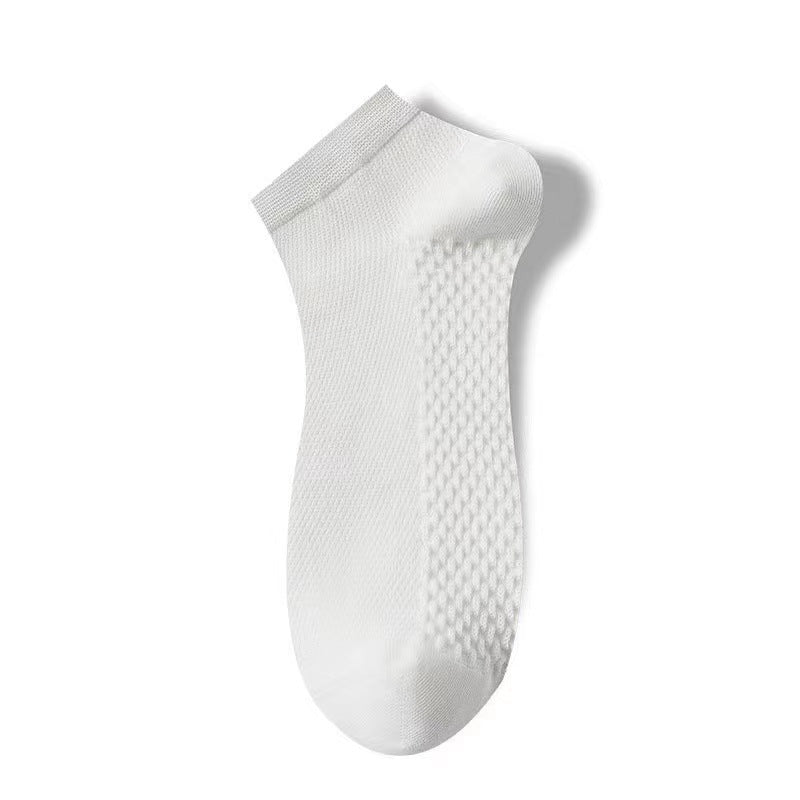 Thin Pure-cotton Deodorizing Mens Ankle Socks