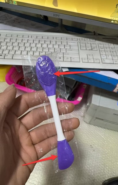 Makeup Brush Face Blackhead Removal Clay Mask Apply Face Wash Cleaning Brush