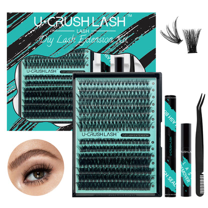 Segmented Self-grafting Single Cluster False Eyelashes Suit