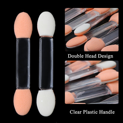 Double-head sponge for eyeshadow brush