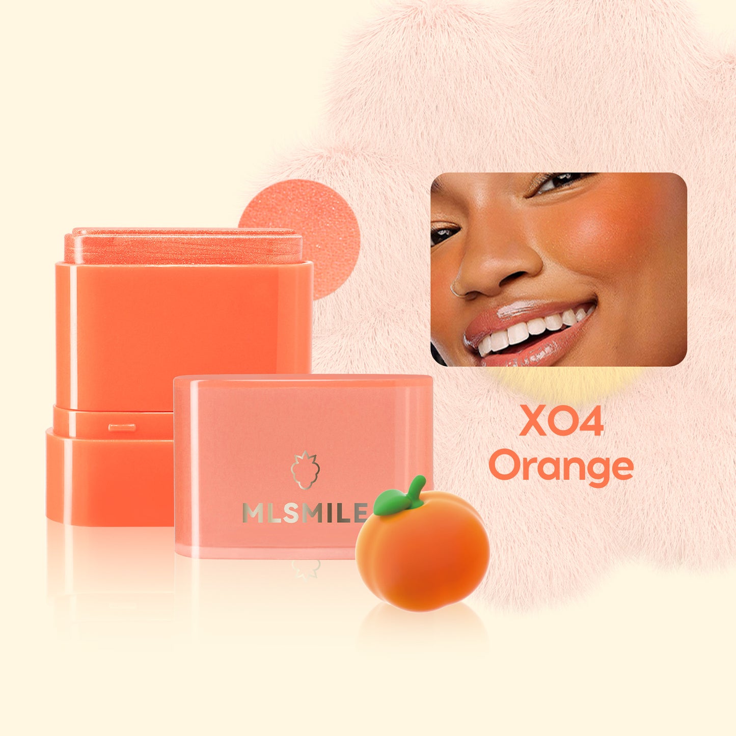 Flat Tube Fruit Blush Stick 2 In 1
