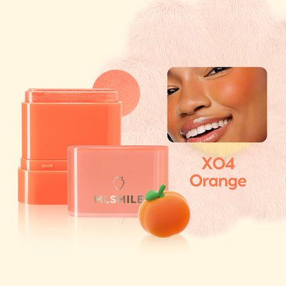 Flat Tube Fruit Blush Stick 2 In 1