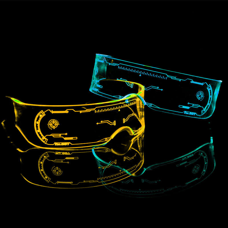 LED Light Luminous Glasses Futuristic Sense Of Technology